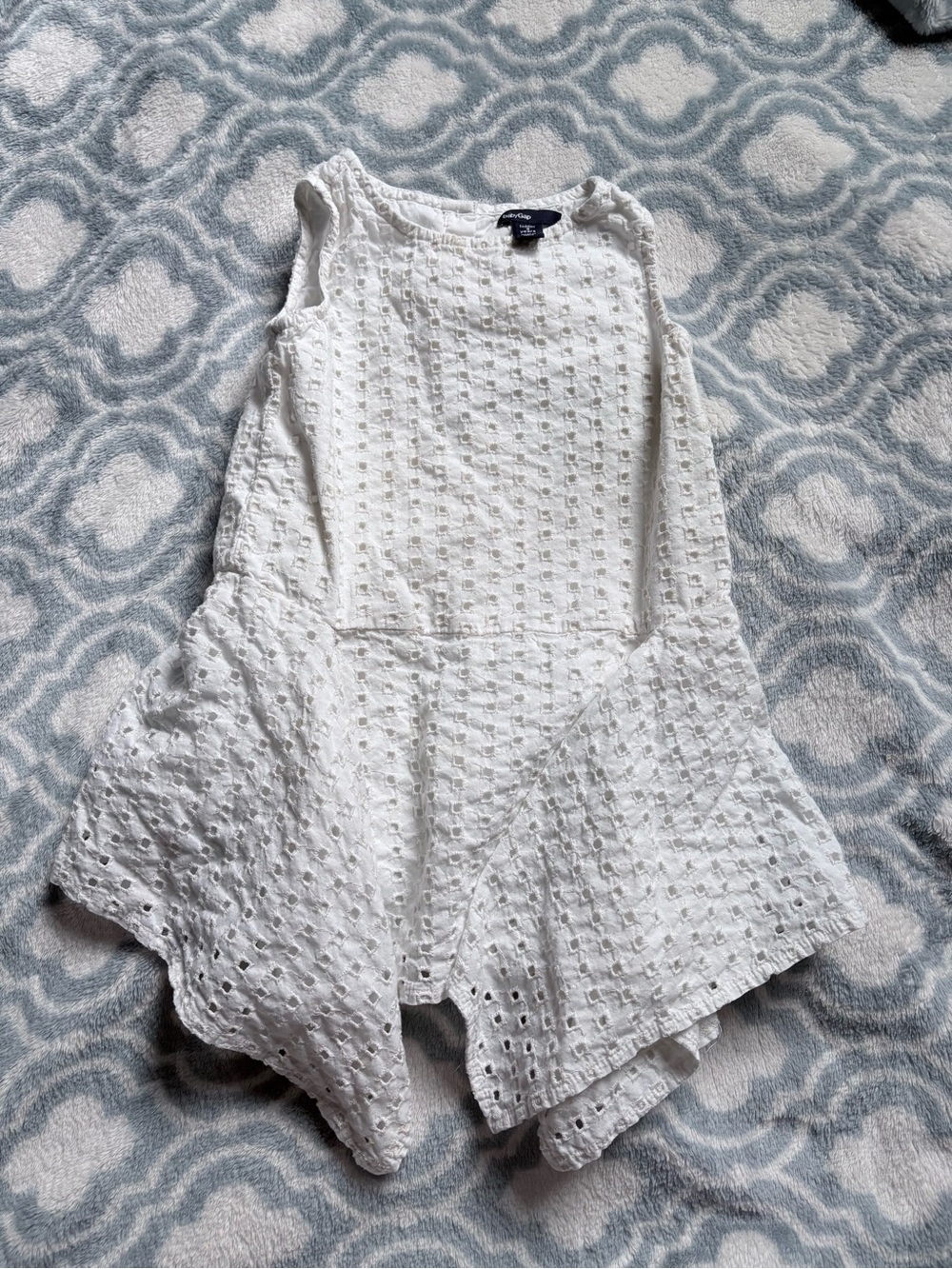 Baby Gap White Eyelet Dress Size 3T